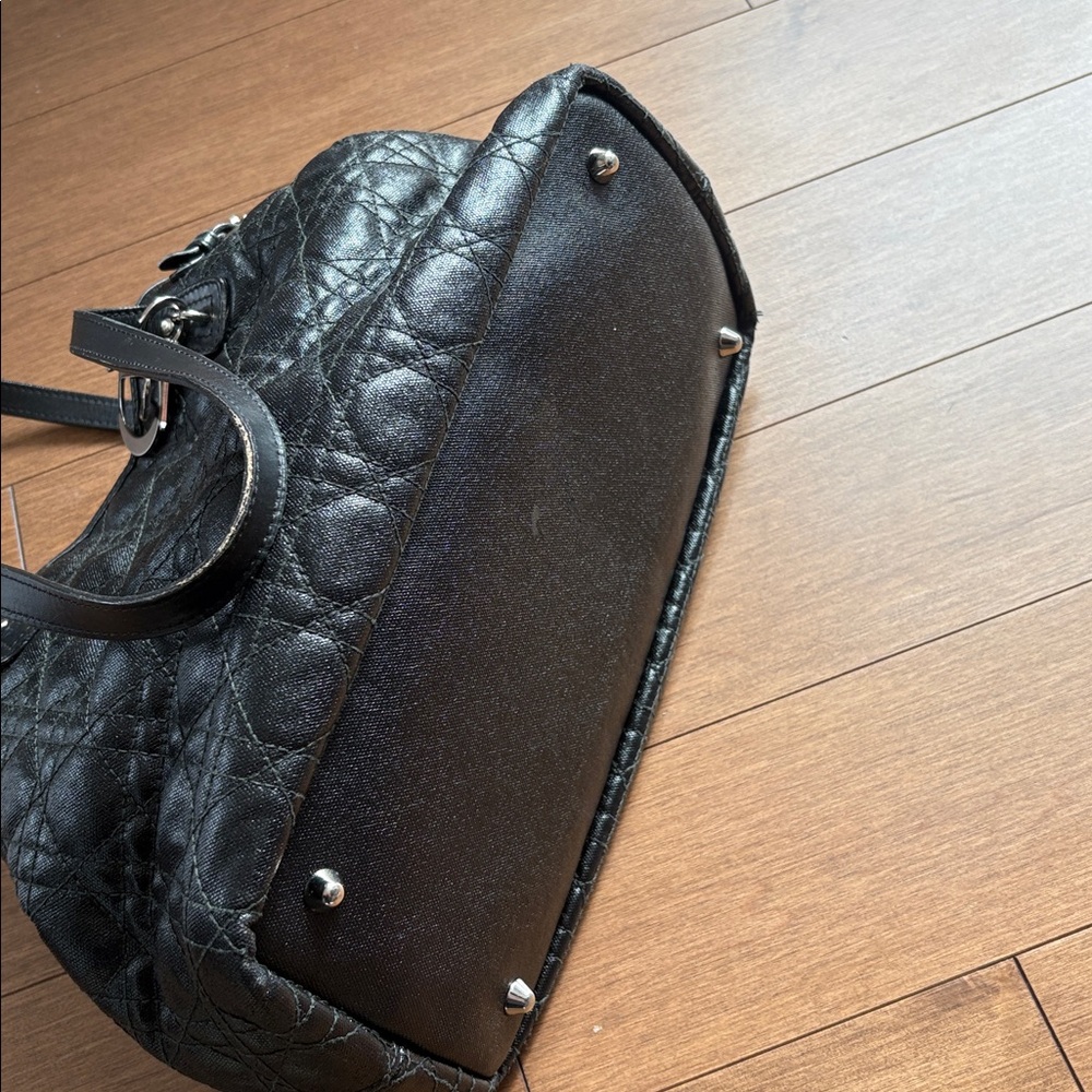 Black Dior Cannage Panarea tote bag - Picture 5 of 8